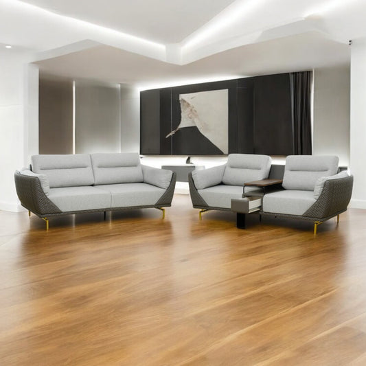 Gravitas Fabric Sofa 3+2 Seater with Console