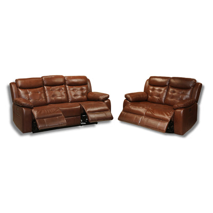 Milan Half Leather Electric Recliner 3+2 Seater-55012M