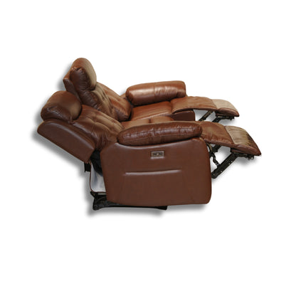 Milan Half Leather Electric Recliner 3+2 Seater-55012M