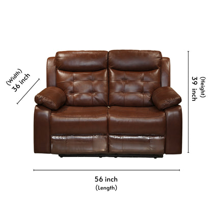 Milan Half Leather Electric Recliner 3+2 Seater-55012M