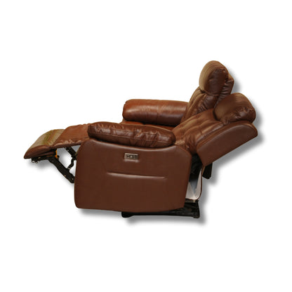 Milan Half Leather Electric Recliner 3+2 Seater-55012M