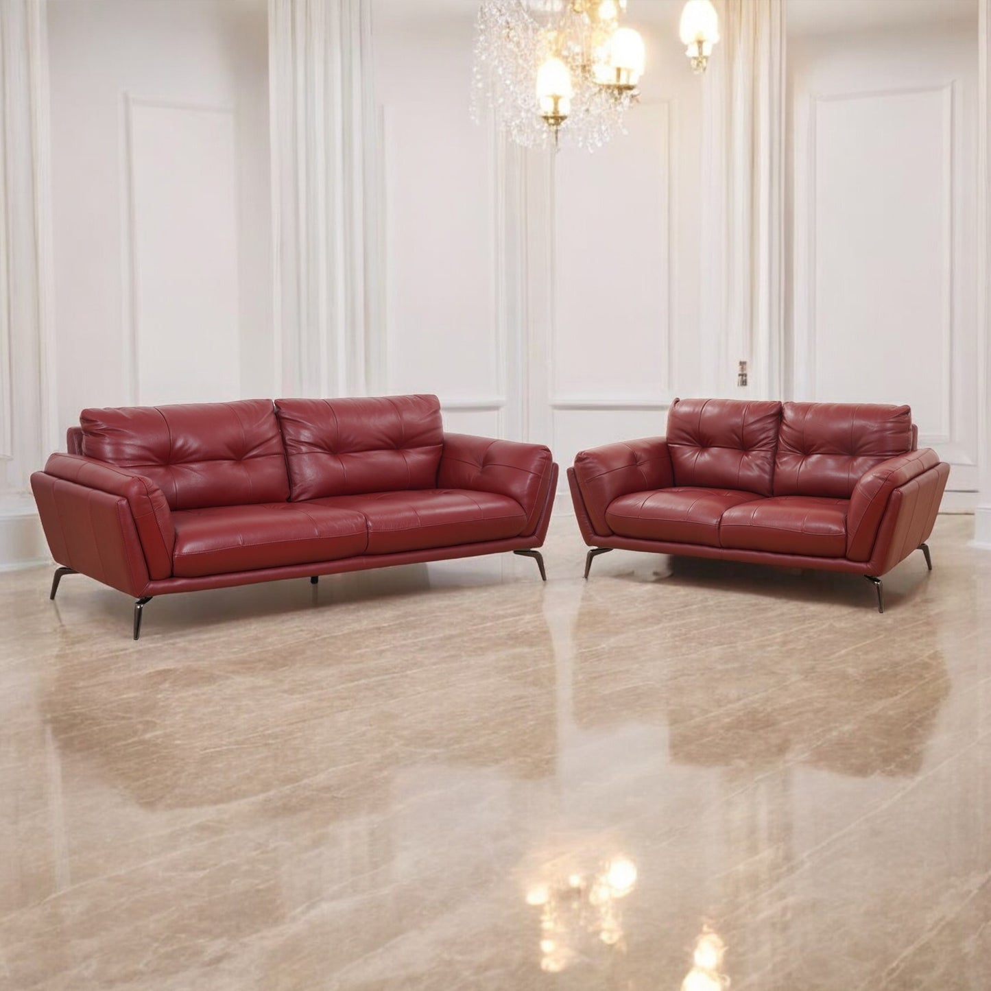Galaxy Leather Sofa 3+2 Seater