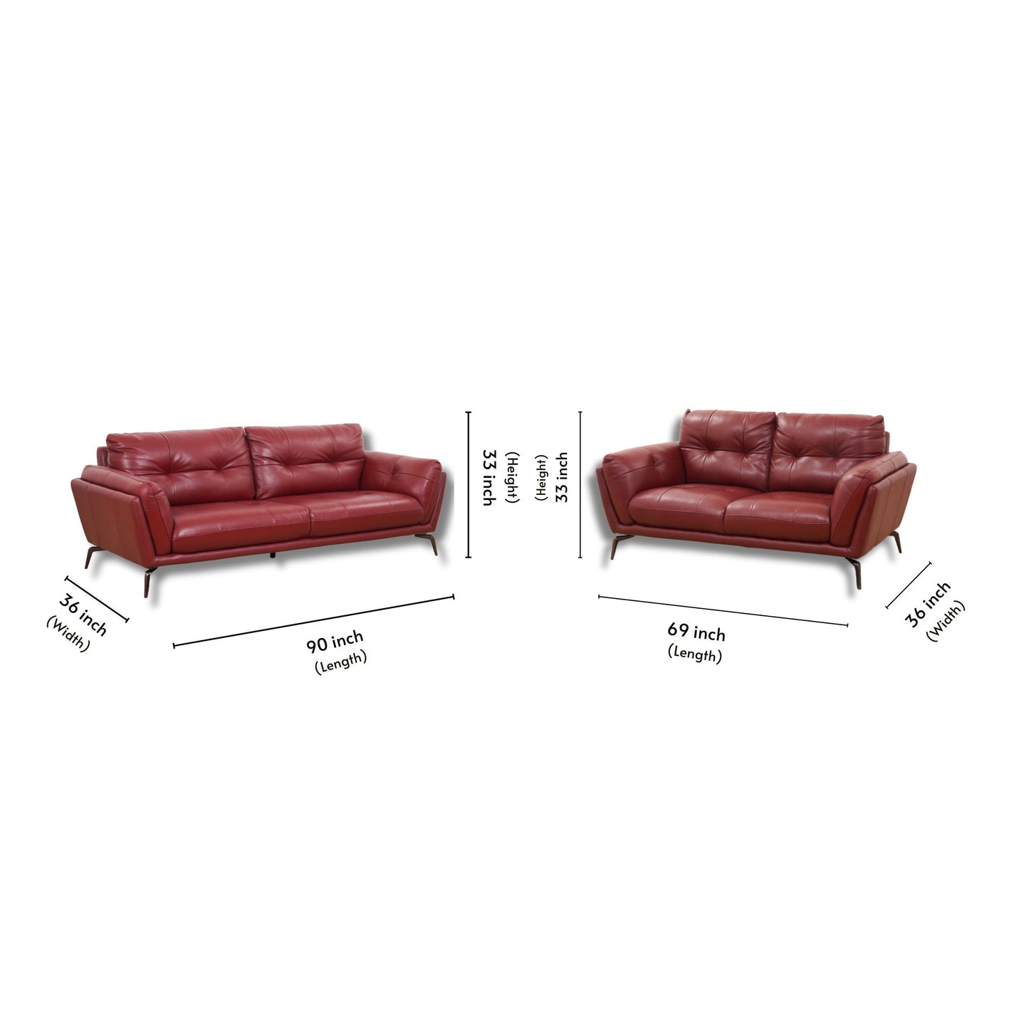 Galaxy Leather Sofa 3+2 Seater