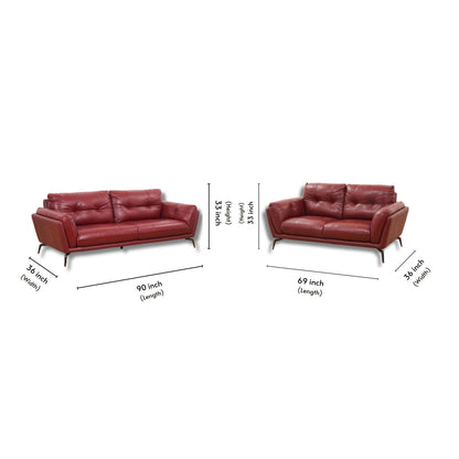 Galaxy Leather Sofa 3+2 Seater