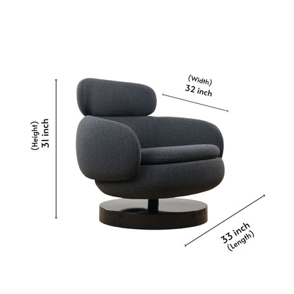 Dive LC Revolving Accent Chair J08