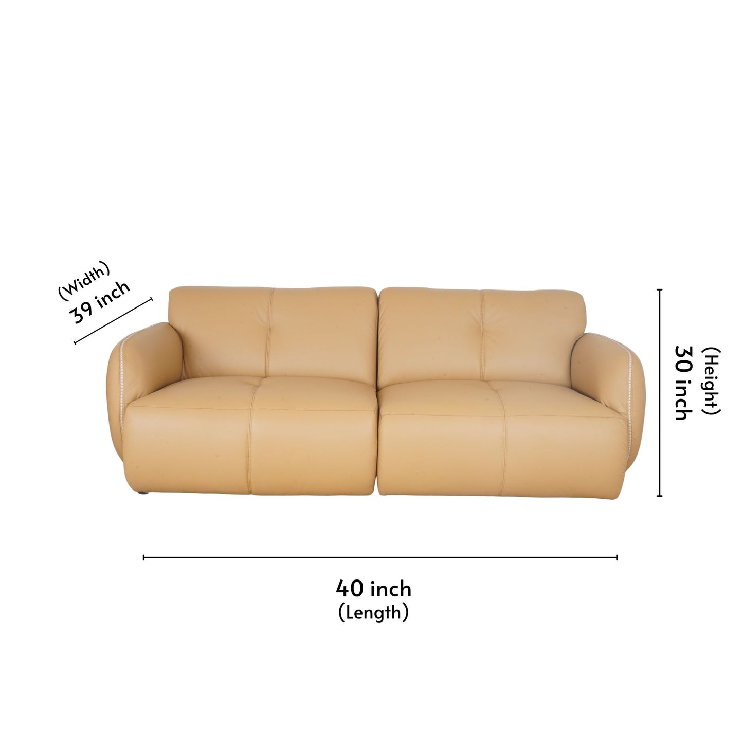 Half Leather Sofa 3 Seater Large-GA-A0747-CS-NW-674E 195283