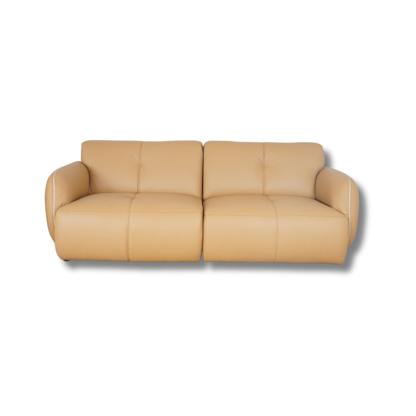 Half Leather Sofa 3 Seater Large-GA-A0747-CS-NW-674E 195283