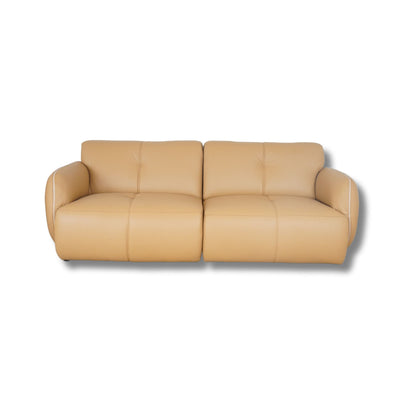 Half Leather Sofa 3 Seater Large-GA-A0747-CS-NW-674E 195283