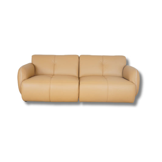 Half Leather Sofa 3 Seater Large-GA-A0747-CS-NW-674E 195283