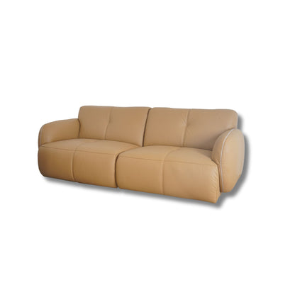 Half Leather Sofa 3 Seater Large-GA-A0747-CS-NW-674E 195283