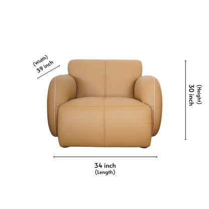 Half Leather Sofa 3+2 Seater Large-GA-A0747-CS-NW- 674E Nicolo