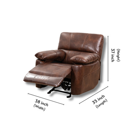 Delta Leatherite Recliner 1 Seater-X9761