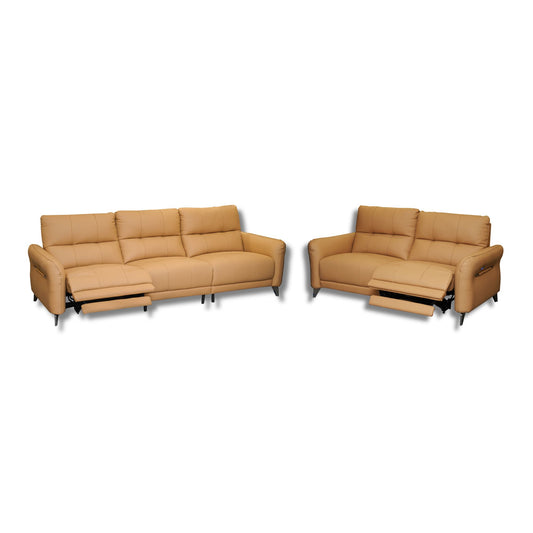 Luna FFS Half Leather Recliner Sofa 3+2 Seater