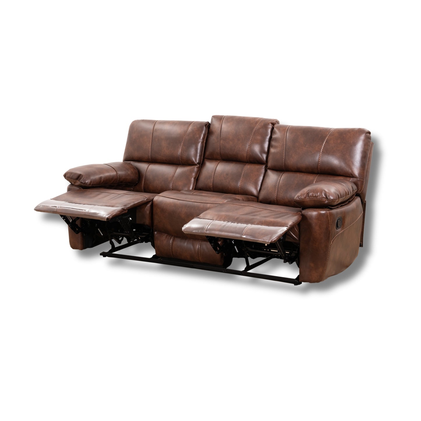Delta Leatherite Recliner 3 Seater-X9761