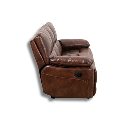 Delta Leatherite Recliner 3 Seater-X9761