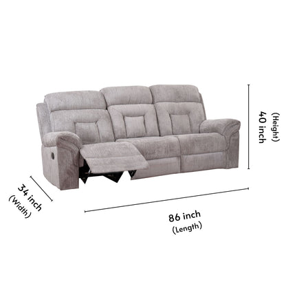 Calvin Manual Fabric 3+2 Seater Recliner