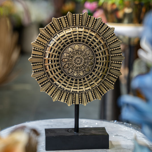 Ornate Mandala Sunburst Sculpture