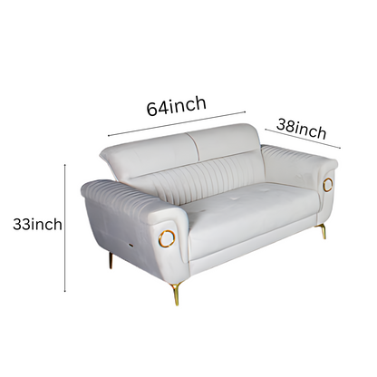 Istanbul Fabric Sofa Set 3+2 Light Grey