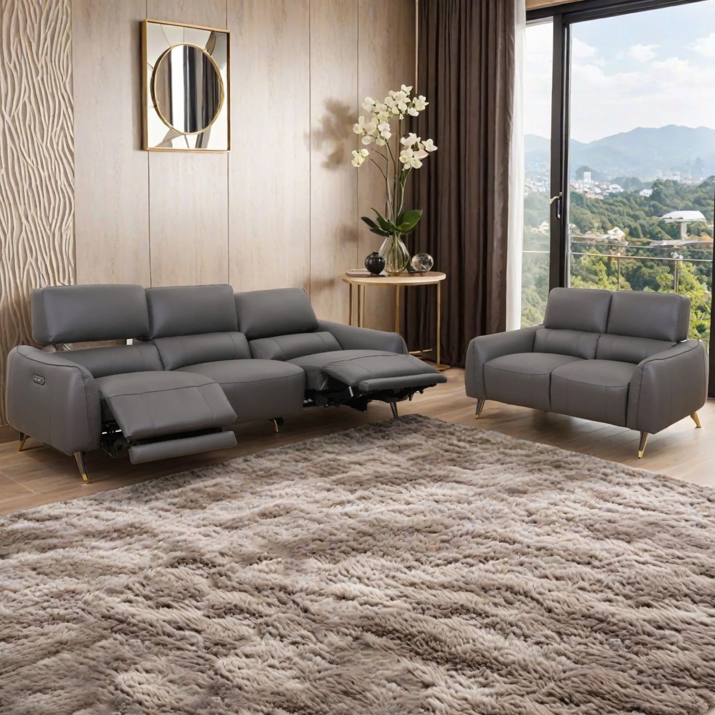 Russell HL Dual Motor Recliner 3+2 Seater