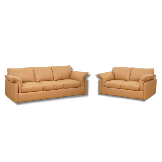 Warren Half Leather Sofa 3+2 Seater